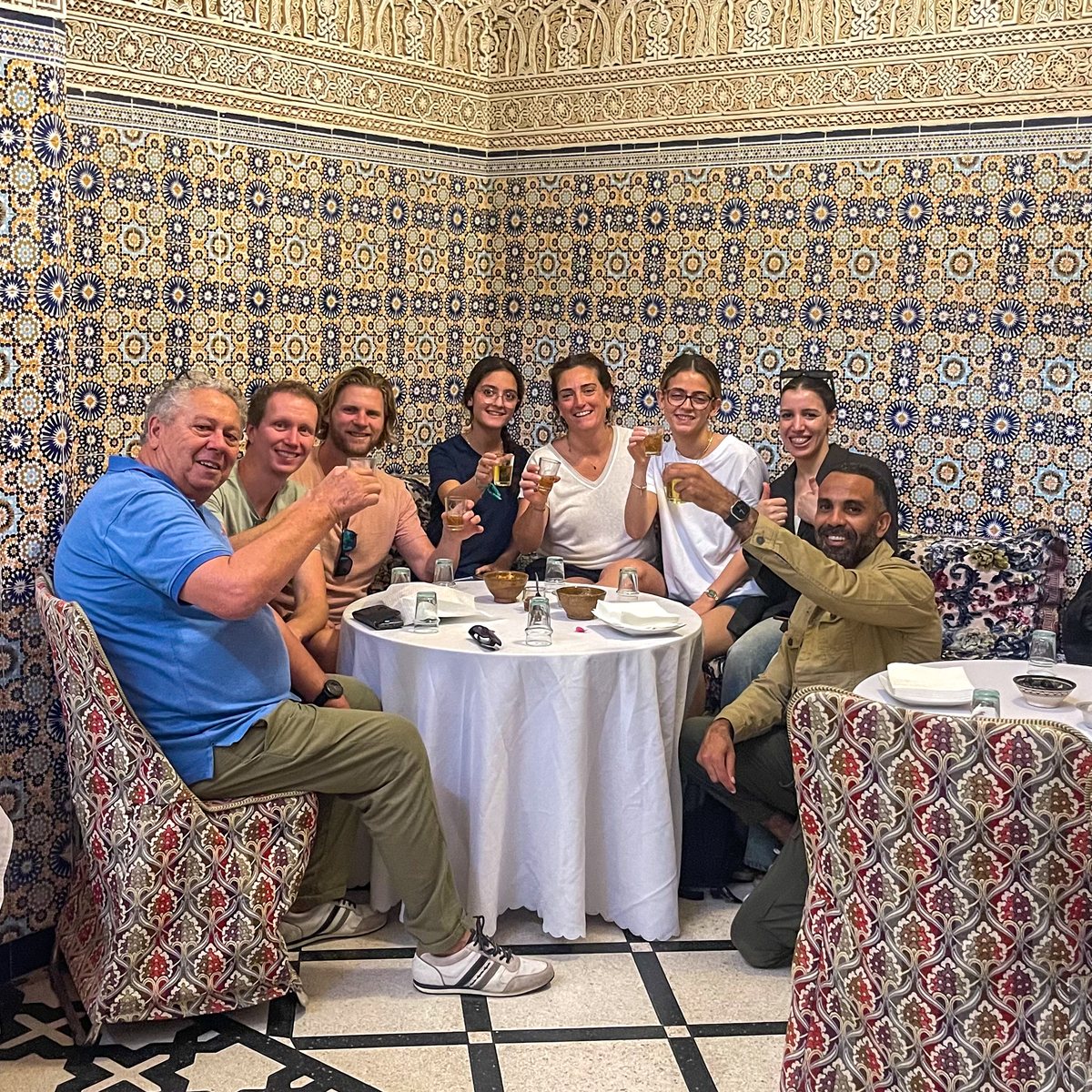 Travelers enjoying a Moroccan food experience