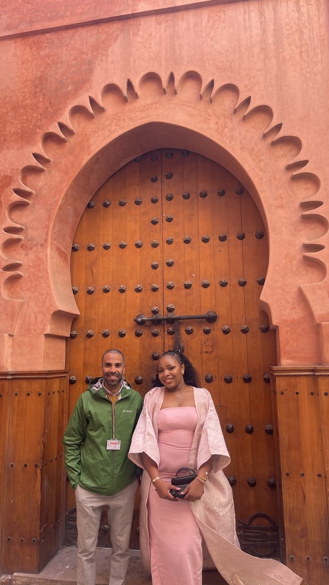 Colorful Moroccan hidden door